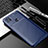 Silicone Candy Rubber TPU Twill Soft Case Cover S02 for Xiaomi Redmi 9C NFC Blue