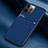Silicone Candy Rubber TPU Twill Soft Case Cover S03 for Apple iPhone 13 Pro Max Blue