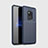 Silicone Candy Rubber TPU Twill Soft Case Cover S03 for Huawei Mate 20 Blue