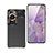Silicone Candy Rubber TPU Twill Soft Case Cover T02 for Huawei P60 Pro Black