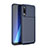 Silicone Candy Rubber TPU Twill Soft Case Cover WL1 for Samsung Galaxy A50 Blue