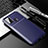 Silicone Candy Rubber TPU Twill Soft Case Cover WL1 for Samsung Galaxy M21s Blue