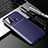 Silicone Candy Rubber TPU Twill Soft Case Cover WL1 for Samsung Galaxy M31 Blue