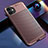 Silicone Candy Rubber TPU Twill Soft Case Cover Y01 for Apple iPhone 11 Brown
