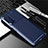 Silicone Candy Rubber TPU Twill Soft Case Cover Y01 for Huawei Honor X10 5G Blue