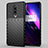 Silicone Candy Rubber TPU Twill Soft Case Cover Y01 for OnePlus 8 Black