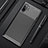 Silicone Candy Rubber TPU Twill Soft Case Cover Y01 for Samsung Galaxy Note 10 Plus Black