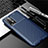 Silicone Candy Rubber TPU Twill Soft Case Cover Y01 for Xiaomi Poco M3 Blue