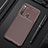 Silicone Candy Rubber TPU Twill Soft Case Cover Y01 for Xiaomi Redmi Note 8 Brown