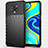 Silicone Candy Rubber TPU Twill Soft Case Cover Y01 for Xiaomi Redmi Note 9S Black