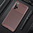 Silicone Candy Rubber TPU Twill Soft Case Cover Y02 for Huawei Honor 20 Brown