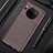Silicone Candy Rubber TPU Twill Soft Case Cover Y02 for Huawei Mate 30 Brown