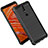 Silicone Candy Rubber TPU Twill Soft Case for Nokia X3 Black