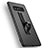 Silicone Candy Rubber TPU Twill Soft Case with Finger Ring for Samsung Galaxy Note 8 Black