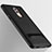Silicone Candy Rubber TPU Twill Soft Case with Stand for Huawei GR5 (2017) Black