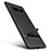 Silicone Candy Rubber TPU Twill Soft Case with Stand for Samsung Galaxy Note 8 Black