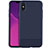 Silicone Candy Rubber TPU Twill Soft Case Z01 for Apple iPhone X Blue