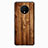 Silicone Candy Rubber Wood-Grain Pattern Soft Case for OnePlus 7T Mixed