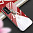 Silicone Frame Dress Party Girl Mirror Case Cover for Huawei P40 Pro+ Plus White