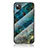 Silicone Frame Fashionable Pattern Mirror Case Cover for Google Pixel 4a