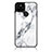 Silicone Frame Fashionable Pattern Mirror Case Cover for Google Pixel 5 White