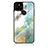 Silicone Frame Fashionable Pattern Mirror Case Cover for Google Pixel 5 XL 5G