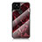 Silicone Frame Fashionable Pattern Mirror Case Cover for Google Pixel 5 XL 5G Red