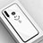 Silicone Frame Fashionable Pattern Mirror Case Cover for Huawei Honor 20i White