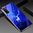 Silicone Frame Fashionable Pattern Mirror Case Cover for Huawei Honor View 30 5G Blue