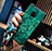 Silicone Frame Fashionable Pattern Mirror Case Cover for Huawei Mate 20 Green