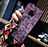 Silicone Frame Fashionable Pattern Mirror Case Cover for Huawei Mate 20 Purple