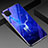 Silicone Frame Fashionable Pattern Mirror Case Cover for Huawei Nova 7i Blue