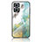 Silicone Frame Fashionable Pattern Mirror Case Cover for OnePlus Nord N20 5G Green