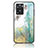 Silicone Frame Fashionable Pattern Mirror Case Cover for OnePlus Nord N20 SE Green