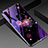 Silicone Frame Fashionable Pattern Mirror Case Cover for Oppo A31 Purple