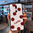 Silicone Frame Fashionable Pattern Mirror Case Cover for Oppo A9 White