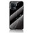 Silicone Frame Fashionable Pattern Mirror Case Cover for Oppo A94 4G Black