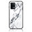 Silicone Frame Fashionable Pattern Mirror Case Cover for Oppo A94 4G White