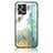 Silicone Frame Fashionable Pattern Mirror Case Cover for Oppo F21s Pro 4G