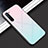 Silicone Frame Fashionable Pattern Mirror Case Cover for Oppo K7 5G Pink