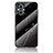 Silicone Frame Fashionable Pattern Mirror Case Cover for Oppo Reno8 Lite 5G Black