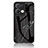 Silicone Frame Fashionable Pattern Mirror Case Cover for Oppo Reno8 Pro 5G Black