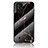 Silicone Frame Fashionable Pattern Mirror Case Cover for Realme C11 (2021) Gold and Black