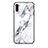 Silicone Frame Fashionable Pattern Mirror Case Cover for Samsung Galaxy A11 White