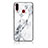 Silicone Frame Fashionable Pattern Mirror Case Cover for Samsung Galaxy A20s White
