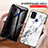 Silicone Frame Fashionable Pattern Mirror Case Cover for Samsung Galaxy A21s