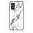 Silicone Frame Fashionable Pattern Mirror Case Cover for Samsung Galaxy A23 5G White