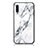 Silicone Frame Fashionable Pattern Mirror Case Cover for Samsung Galaxy A30S White