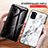 Silicone Frame Fashionable Pattern Mirror Case Cover for Samsung Galaxy A31