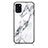 Silicone Frame Fashionable Pattern Mirror Case Cover for Samsung Galaxy A31 White